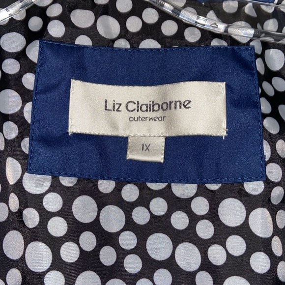 Liz Claiborne Spring to Fall Rain Jacket with Hood Plus Size 1X - Picture 9 of 13
